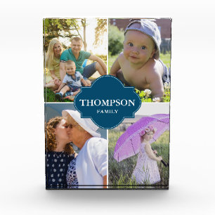 カスタム名写真ブルークレスト フォトブロック