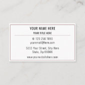 カスタム名刺お客様の名前アドレスの色フォント 名刺 (正面)