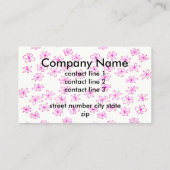 カスタム名刺の両面かわいいフラワーアート 名刺 (裏面)