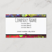 カスタム名刺の両面抽象芸術 名刺 (裏面)