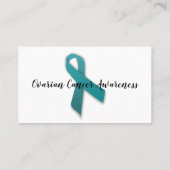 カスタム名刺の卵巣がん認識度 名刺 (裏面)