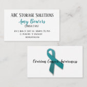 カスタム名刺の卵巣がん認識度 名刺 (正面/裏面)