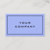 カスタム名刺の青い色 – パーソナライズされた 名刺 (正面)