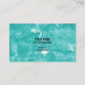 カスタム名刺グリーンマーブルパーソナライズされた 名刺 (正面)