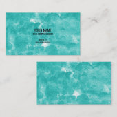 カスタム名刺グリーンマーブルパーソナライズされた 名刺 (正面/裏面)