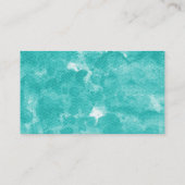 カスタム名刺グリーンマーブルパーソナライズされた 名刺 (裏面)
