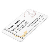 カスタム名刺スタイルコーヒー汚れ磁石 マグネット (左側)