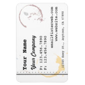 カスタム名刺スタイルコーヒー汚れ磁石 マグネット (縦)