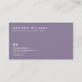 カスタム名刺ミニマル水玉模様スタイリッシュ 名刺 (裏面)