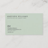 カスタム名刺ミニマル水玉模様スタイリッシュ 名刺 (裏面)