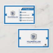 カスタム名刺弁護士の名刺。 名刺 (正面/裏面)
