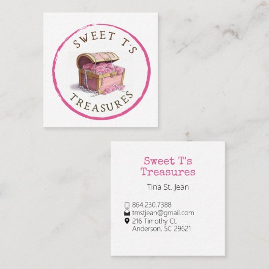 カスタム名刺 スクエア名刺 (正面/裏面)