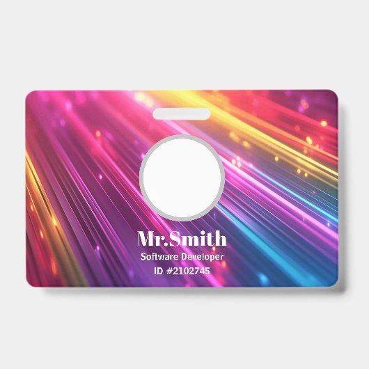 カスタム名刺 バッジ (正面)