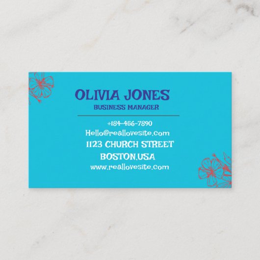 カスタム名刺 | プロフェッショナルとスタイリッシュ 名刺 (正面)