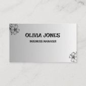 カスタム名刺 | プロフェッショナルとスタイリッシュ 名刺 (裏面)