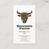 カスタム名刺Western Cowboy Farm QRコード 名刺 (正面)