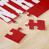 カスタム名前の追加クロスカントリーランニングランナーのチーム ジグソーパズル (側面)