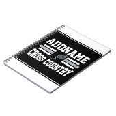 カスタム名前の追加クロスカントリーランニングランナーのチーム ノートブック (左側)