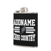 カスタム名前の追加クロスカントリーランニングランナーのチーム フラスク (左)