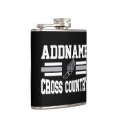 カスタム名前の追加クロスカントリーランニングランナーのチーム フラスク (右)