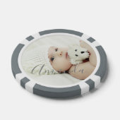 カスタム名前をカスタムする付き写真 ポーカーチップ (シングル)