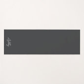 カスタム名前をグレーに追加モダンする ヨガマット (正面(横))