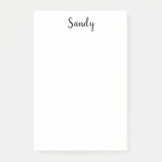 カスタム名前パーソナライズされた引用文フォトアートワーク4 x 6 ポストイット (正面)