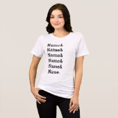 カスタム名前リスト パーソナライズ アンパサンド 名前 トライブレンドTシャツ (正面全面)