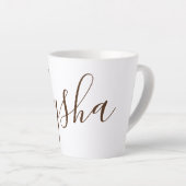 カスタム名前 カフェラテマグ (右アングル)