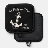 カスタム名及び設立年月日 鍋敷き (正面/裏面)