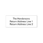 カスタム名名差出人住所ゴム印 ラバースタンプ (インプリント)