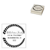 カスタム名名差出人住所ゴム印 ラバースタンプ (押印)