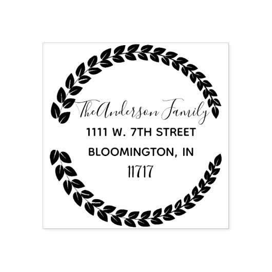 カスタム名名差出人住所ゴム印 ラバースタンプ (インプリント)