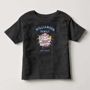 カスタム名市区州場所生まれ無料 トドラーTシャツ