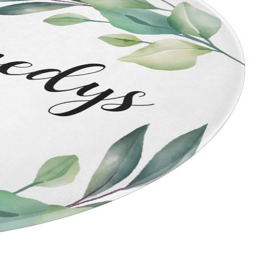 カスタム名年始のフローラ カッティングボード (角)