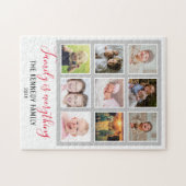 カスタム名引用文9フォトコラージュ ジグソーパズル (横)