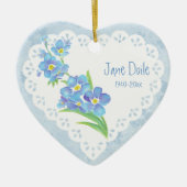カスタム名忘れ前の花 セラミックオーナメント (正面)