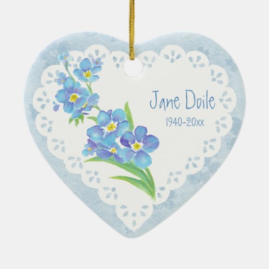 カスタム名忘れ前の花 セラミックオーナメント (裏面)