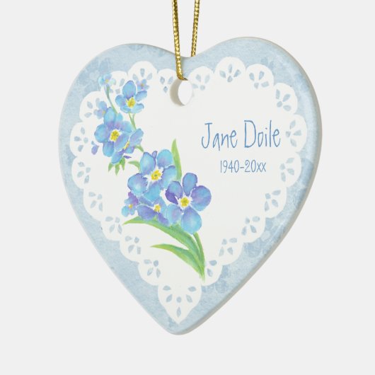 カスタム名忘れ前の花 セラミックオーナメント (左)