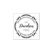 カスタム名木造差出人住所 ラバースタンプ (インプリント)