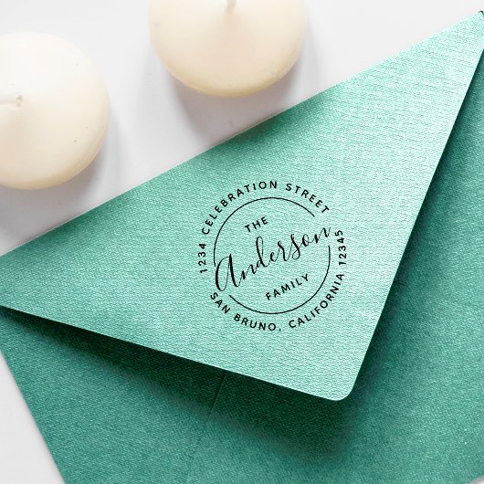 カスタム名木造差出人住所 ラバースタンプ