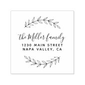 カスタム名植物学差出人住所 セルフインキングスタンプ (デザイン)