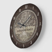 カスタム名樹 ラージ壁時計 (傾斜)