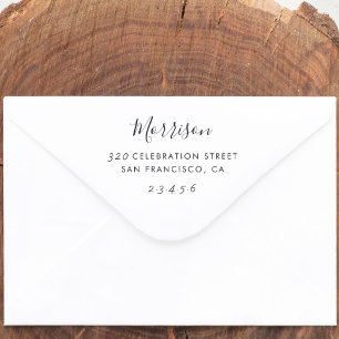 カスタム名残差出人住所スタンプ ラバースタンプ