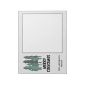 カスタム名水の色クリスマスツリー ノートパッド (回転)