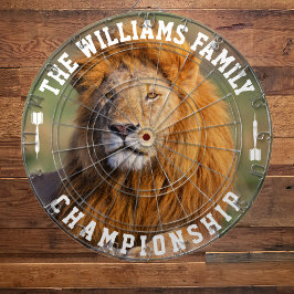 カスタム名獅子パーソナライズされた写真 ダーツボード