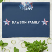 カスタム名米国記号 キッチンタオル (折り畳み)