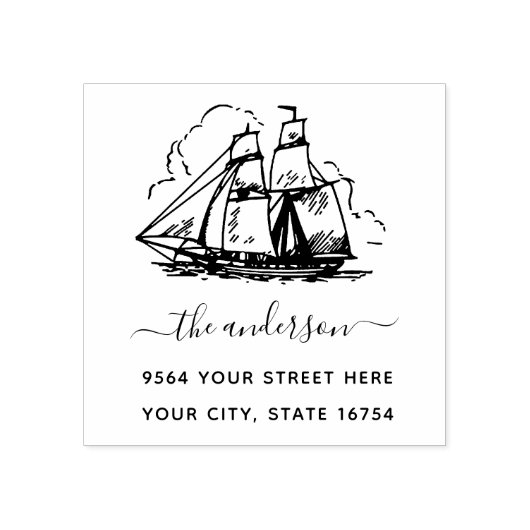 カスタム名署名差出人住所 ラバースタンプ (インプリント)