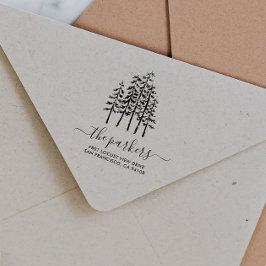 カスタム名署名差出人住所 ラバースタンプ