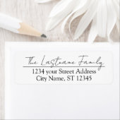 カスタム名美しいスクリプト差出人住所 ラベル (インサイチュ)